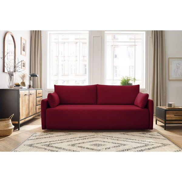 Canapea burgundy extensibilă 211 cm Marcel – Bobochic Paris-image-1