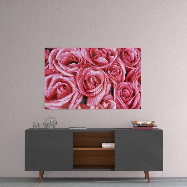 Tablou din sticlă Insigne Pink Roses-image-1