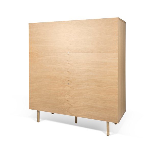 Bufet TemaHome Dann Oak, alb - gri-image-3