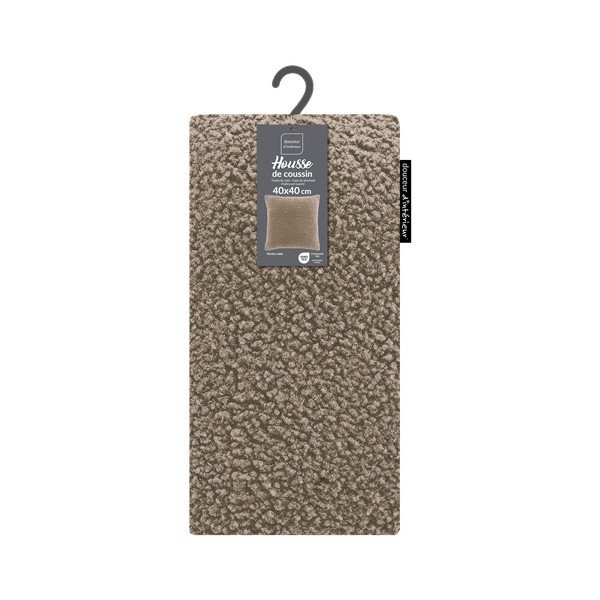 Față de pernă din sherpa 40x40 cm Woolen – douceur d'intérieur-image-3