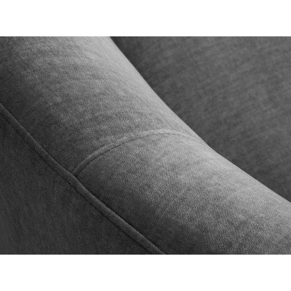 Canapea asimetrică din catifea Mazzini Sofas Debbie, colț stânga, gri-image-1