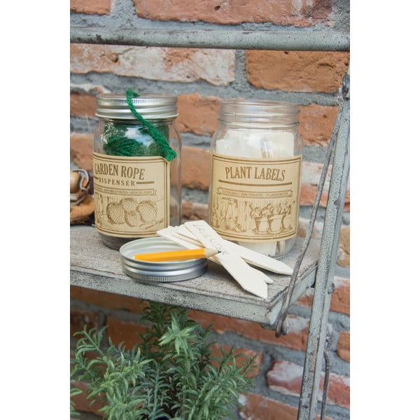 Set borcan și 40 de etichete pentru plante Esschert Design Heal, 400 ml-image-2