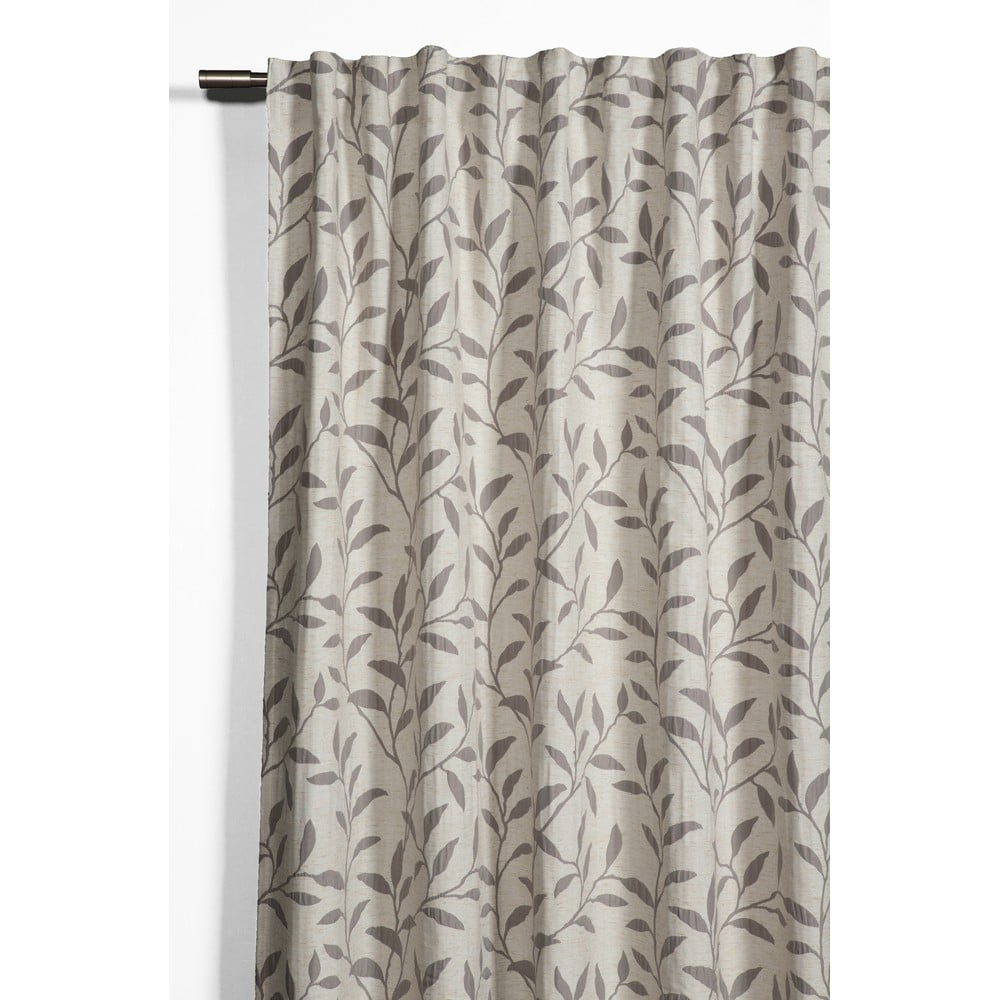 Draperie gri-bej din amestec de in 140x245 cm List – Sehlbach