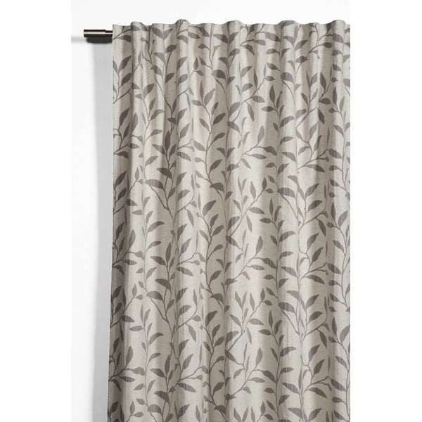 Draperie gri-bej din amestec de in 140x245 cm List – Sehlbach