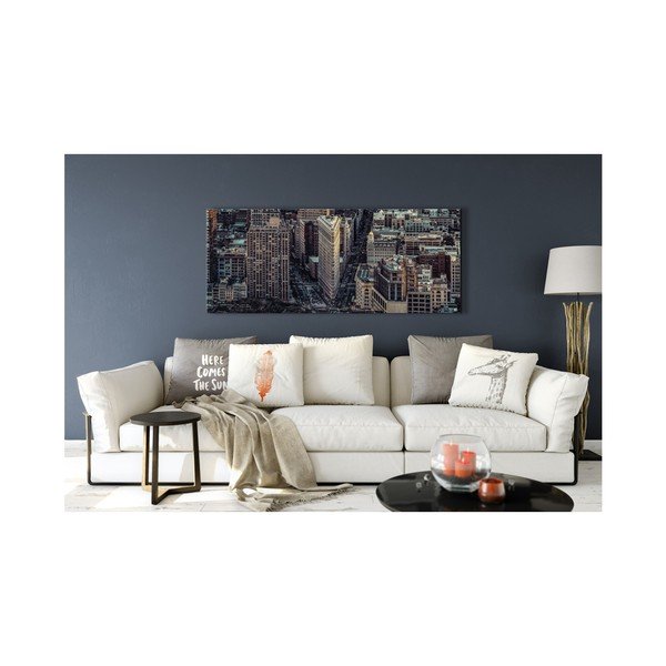 Tablou Styler Canvas Silver City, 60 x 150 cm-image-1