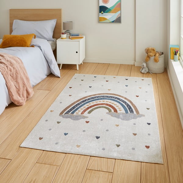 Covor pentru copii crem 120x170 cm Vida Rainbow – Think Rugs-image-1
