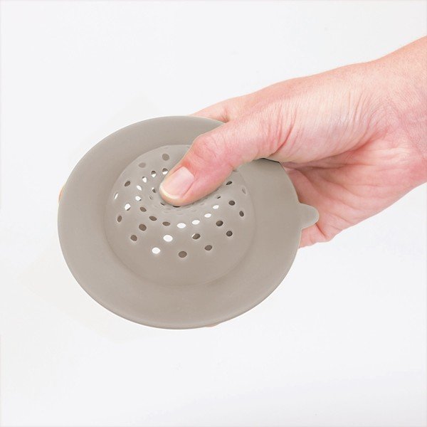 Sită din silicon pentru chiuvetă iDesign, gri-image-1