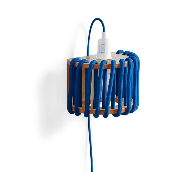 Aplică cu structură din lemn EMKO Macaron, lungime 20 cm, albastru-image-3