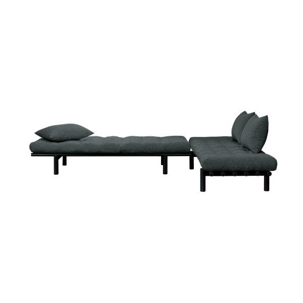 Canapea neagră/gri 200 cm Pace - Karup Design-image-4