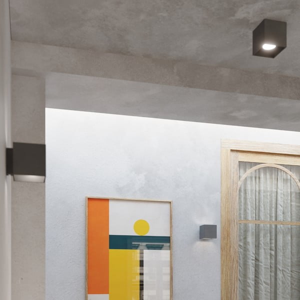 Aplică de perete gri închis Geo – Sollux-image-1