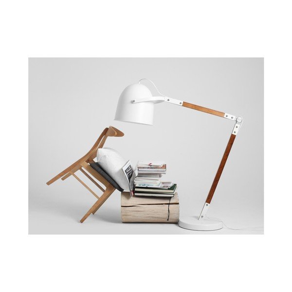 Lampadar Custom Form Hubert, abajur alb -image-2