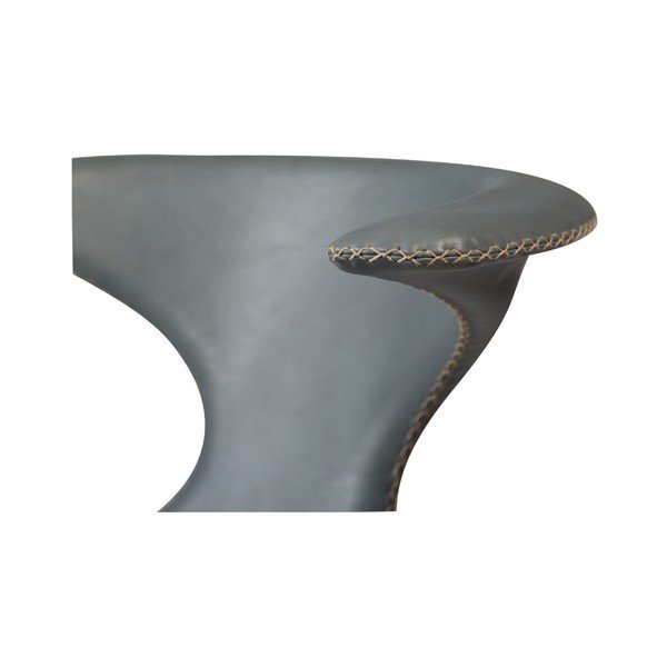 Scaun din piele DAN-FORM Denmark Flair, gri-image-1