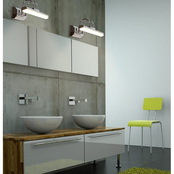 Aplică de perete gri LED Gizel – Candellux Lighting-image-1