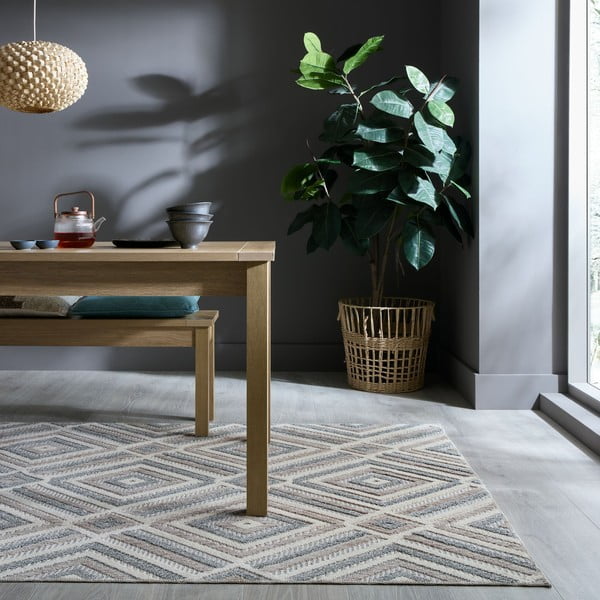 Covor grej lavabil 78x150 cm Beckett – Flair Rugs-image-1