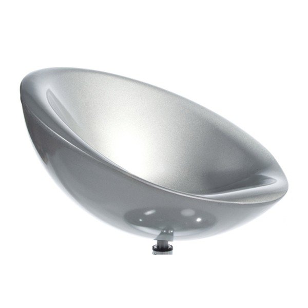 Fotoliu rotativ Kokoon Design Bowl, argintiu-image-1