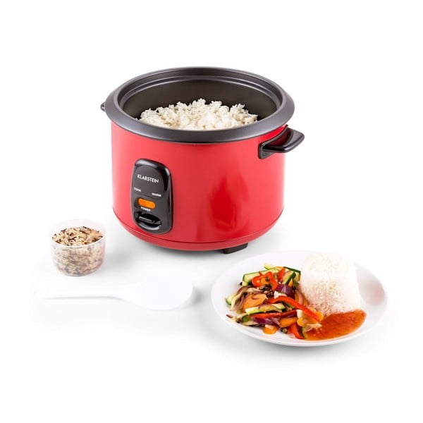 Cooker orez cu atașament de gătit la aburi Klarstein Osaka, 1 l, roșu-image-3