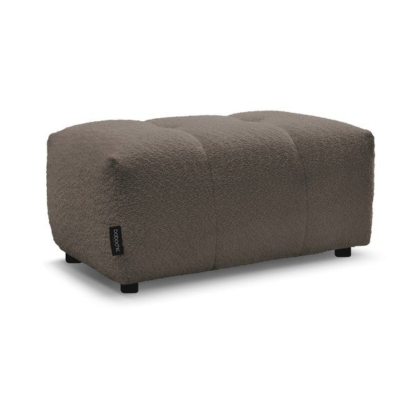 Taburet maro cu tapițerie din țesătură bouclé Roxelane – Bobochic Paris-image-3