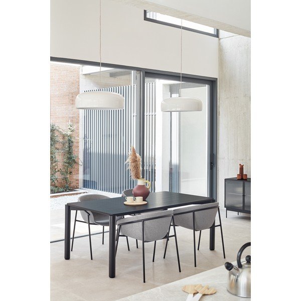 Masă dining Teulat Atlas, 180 x 100 cm, negru-image-1