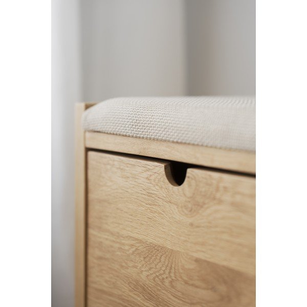 Bancă în culoare naturală Hillmond – Rowico-image-1