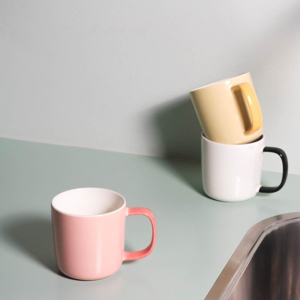 Cană albă new bone china 370 ml Mae – ONA-image-1