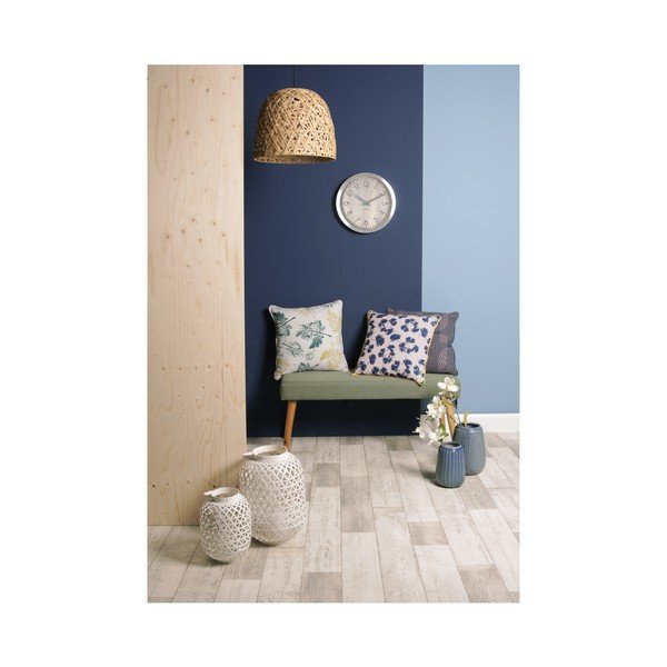 Ceas de perete Present Time Wood Charm XL, alb-image-2