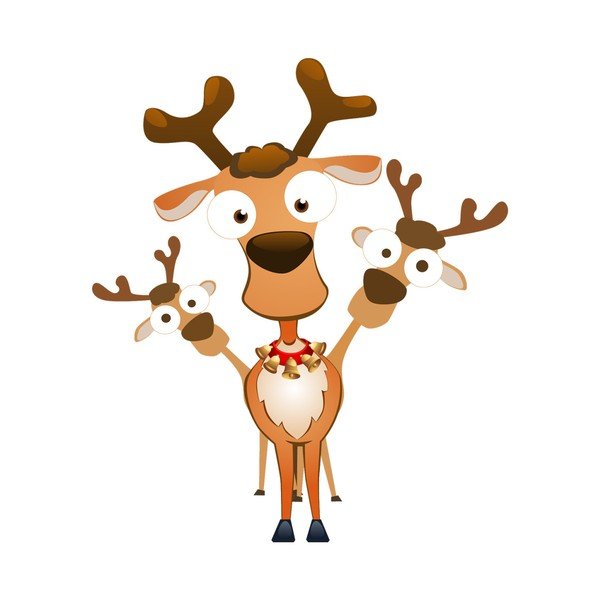 Autocolant de Crăciun Ambiance Christmas Reindeer-image-2