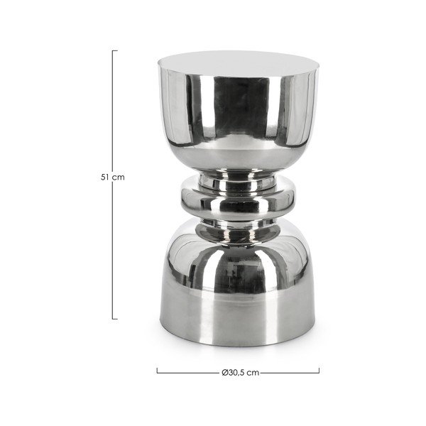 Măsuță auxiliară rotundă din oțel ø 30,5 cm Animesh – Bizzotto-image-2