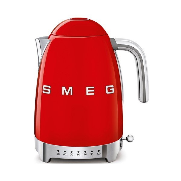 Ceainic electric roșu din oțel inoxidabil 1,7 l Retro Style – SMEG
