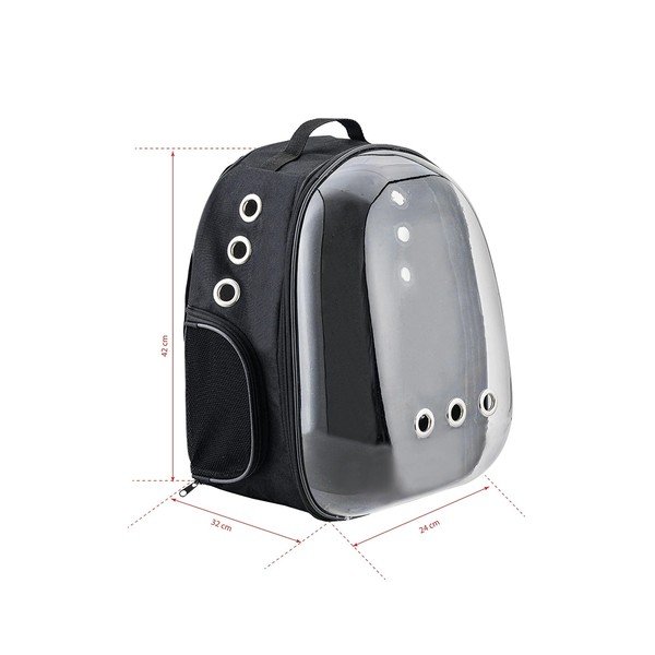 Rucsac transparent de tarnsport animale de companie 44x34 cm - Lydia&Co-image-2