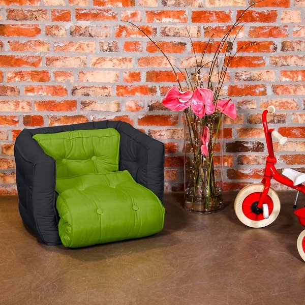 Fotoliu pentru copii Karup Baby Dice Lime/Gray-image-1