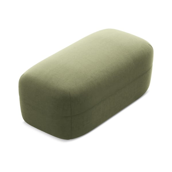 Taburet verde cu tapițerie din catifea Moana – Makamii-image-2