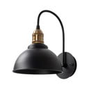 Aplică de perete neagră ø 21 cm Varzan – Opviq lights