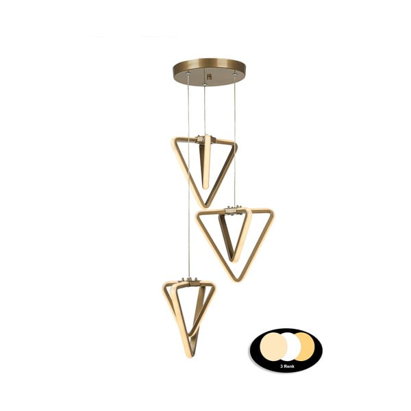 Lustră bronz LED din metal ø 20 cm Baris – Squid Lighting-image-2