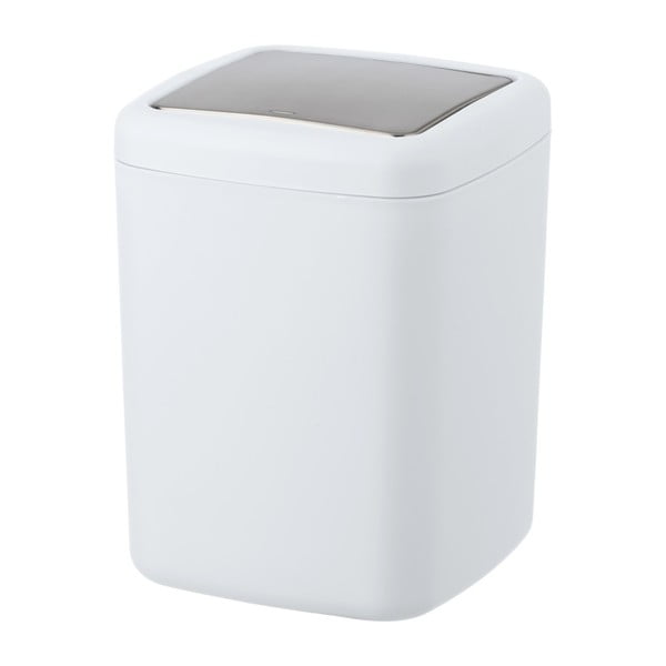 Coș de gunoi Wenko Barcelona S, înălțime 20 cm, alb