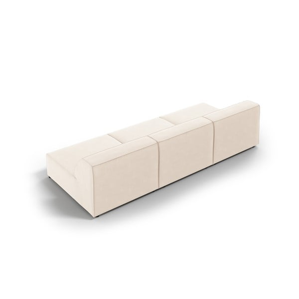 Canapea crem cu tapițerie din catifea 240 cm Jodie – Micadoni Home-image-4
