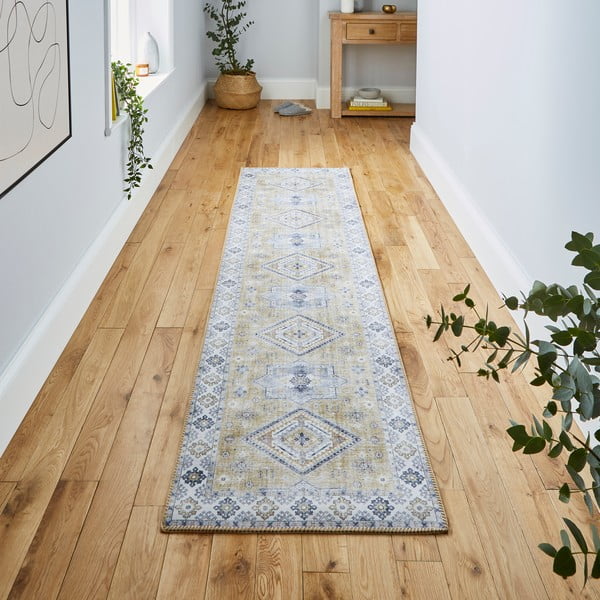 Covor de culoare gri/bej 225x60 cm Topaz - Think Rugs-image-1