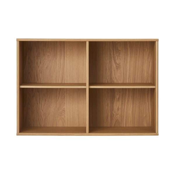Bibliotecă în culoare naturală cu aspect de lemn de stejar suspendată 89x61 cm Mistral – Hammel Furniture