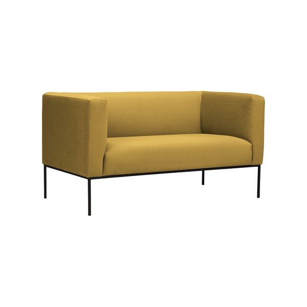 Canapea cu două locuri Windsor & Co Sofas Neptune, galben-image-1