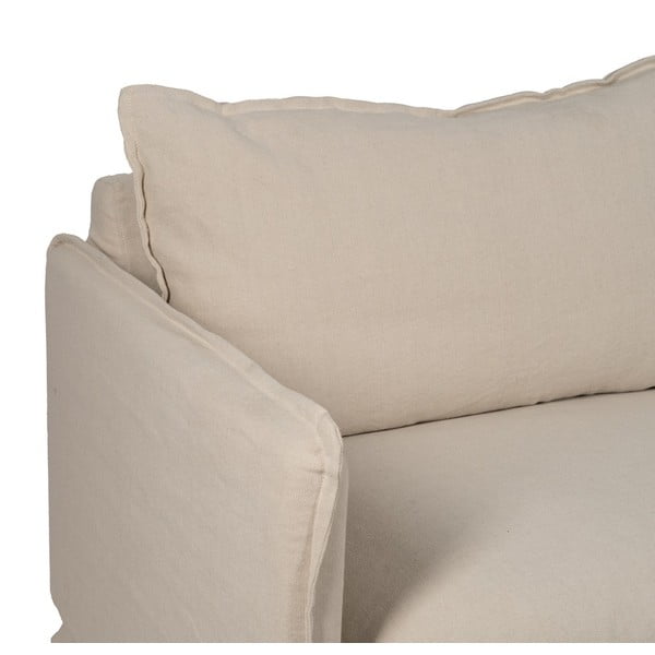 Canapea crem cu tapițerie din in 200 cm – Ixia-image-4