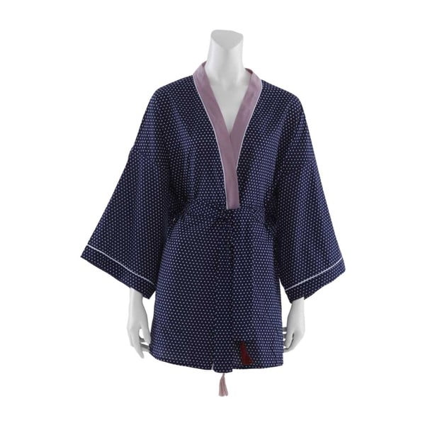 Kimono de damă Bella Maison Adonis Tropical, mărime XL, albastru închis