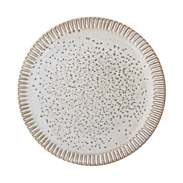 Farfurie din gresie ceramică Bloomingville Thea, ø 20 cm, alb-gri