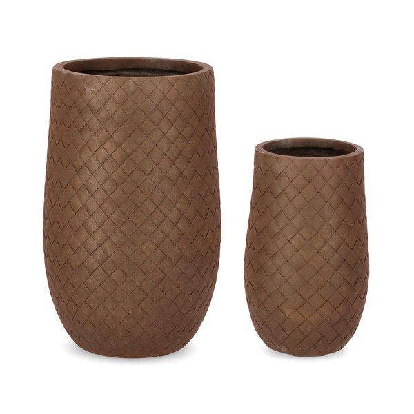 Ghivece 2 buc. ø 48 cm Rhombus – Bizzotto-image-1