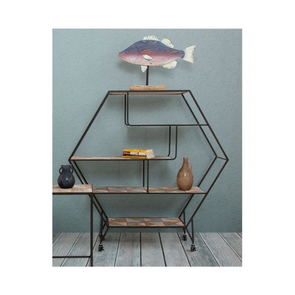 Bibliotecă Mauro Ferretti Tridy, înălțime 122 cm-image-4