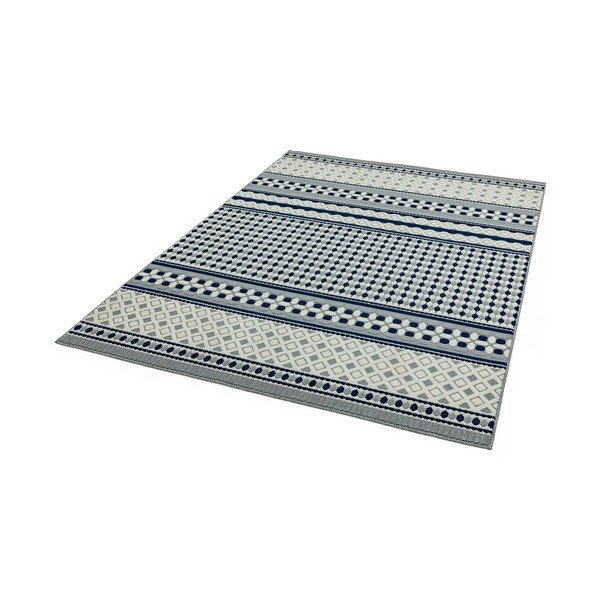 Covor Asiatic Carpets Antibes Geometric, 160 x 230 cm, albastru-alb-image-2