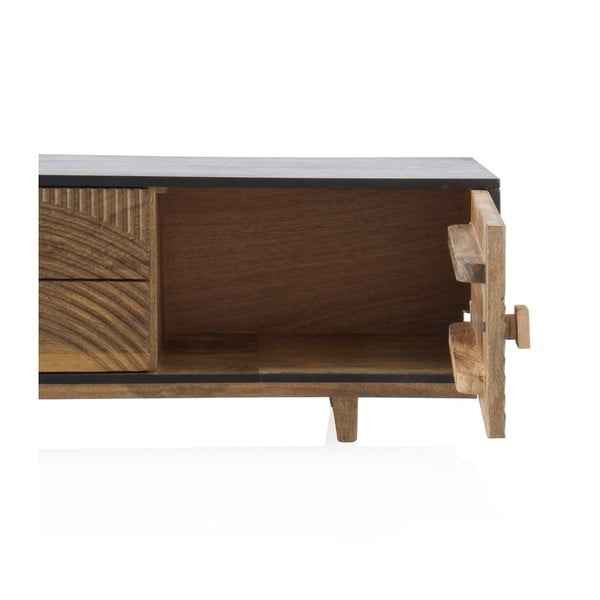 Comodă TV negru/natural din lemn de mango 150x40 cm Mango – Geese-image-4