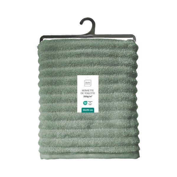 Prosop verde din bumbac din frotir 50x90 cm Maya – douceur d'intérieur-image-4