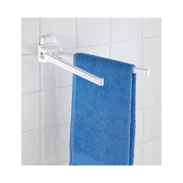 Suport pentru perete cu 2 brațe Wenko Pure, alb-image-1