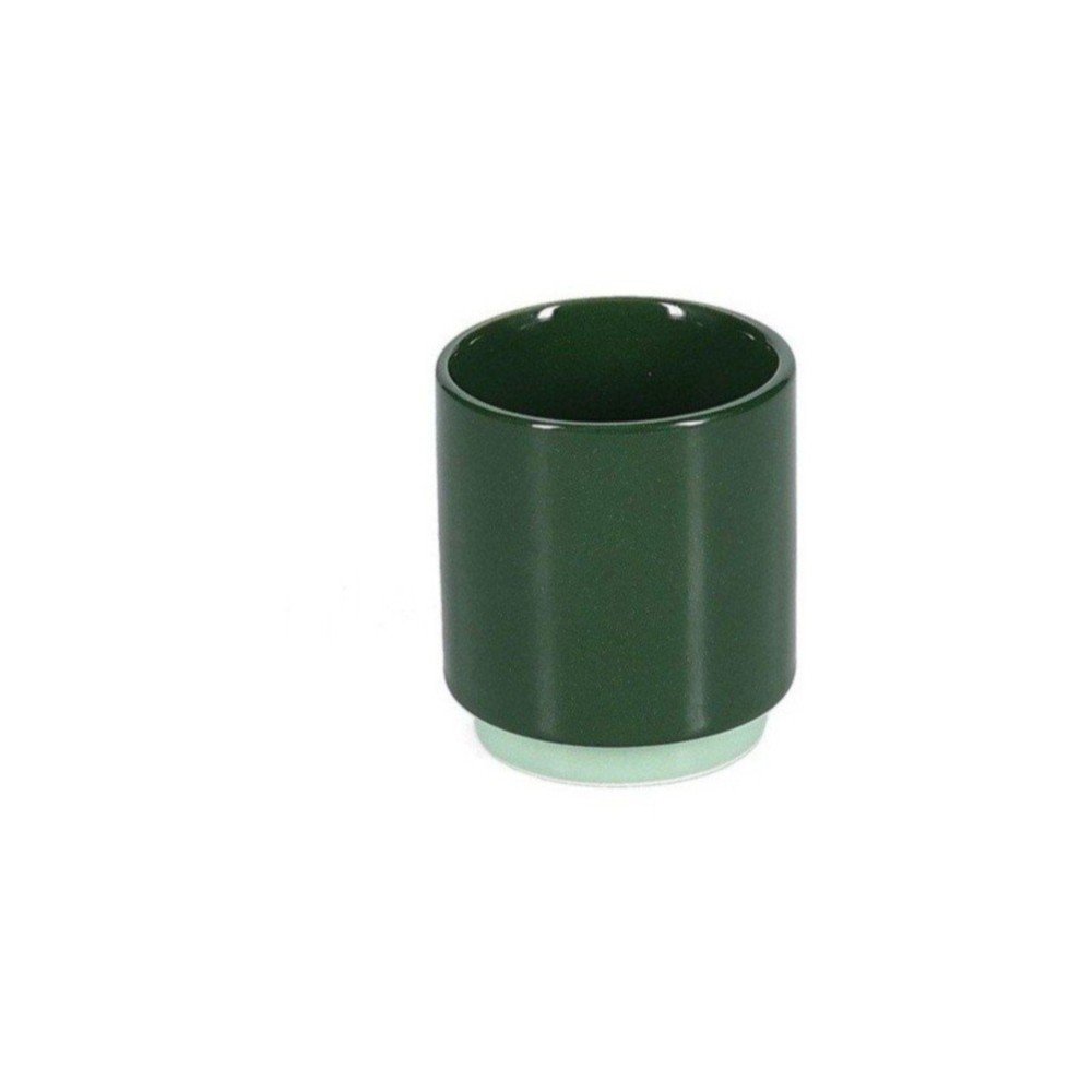 Ceasca verde-inchis pentru espresso din gresie ceramica 130 ml Duo – ONA