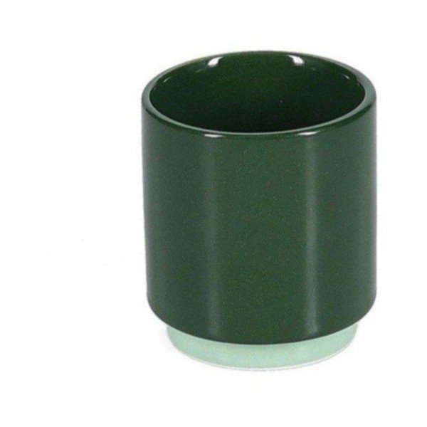 Ceașcă verde-închis pentru espresso din gresie ceramică 130 ml Duo – ONA