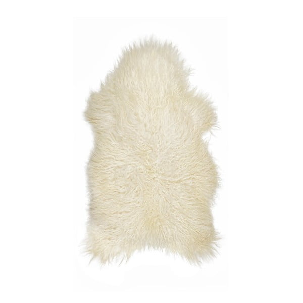Blană de oaie cu fir lung Arctic Fur Ptelja, 100 x 55 cm, alb
